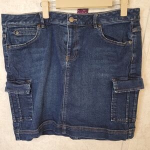 J. Jill denim mini skirt sz 16